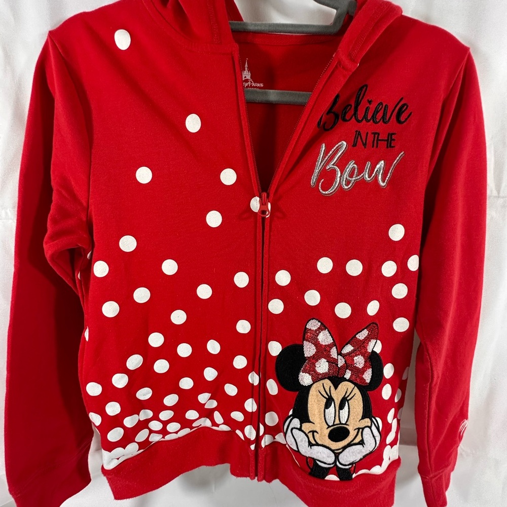 Disney Red Minnie Mouse Polka Dot Hoodie